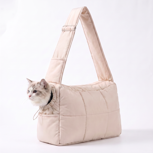 Bolsa de hombro acolchada para gatos